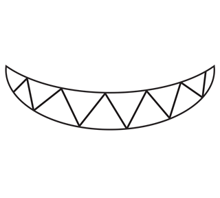 Sharp Teeth Sticker