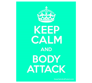 keep calm and body attack.jpg Sticker