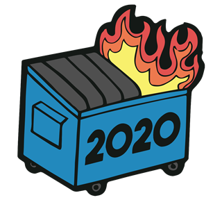 Funny 2020 Dumpster Fire Sticker
