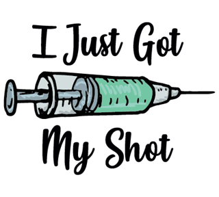 I Just Got My Shot Sticker