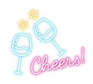 cheer neon Sticker