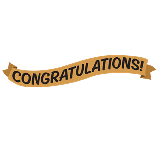 Congratulations Banner Sticker