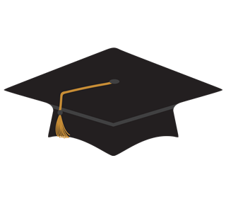 Grad Hat Sticker