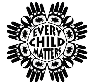 Every Child Matters Black & White Sticker