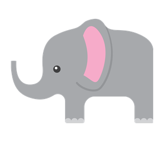 Baby Elephant Sticker