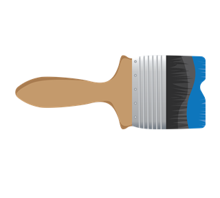 Paint brush Blue Sticker