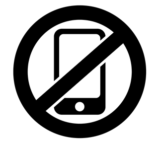 No Phone Icon Sticker