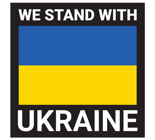 We Stand With Ukraine Sticker