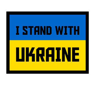 I Stand With Ukraine Sticker