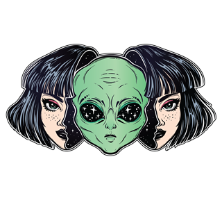 SpaceGirl Sticker