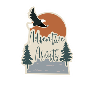 Adventure Awaits Sticker