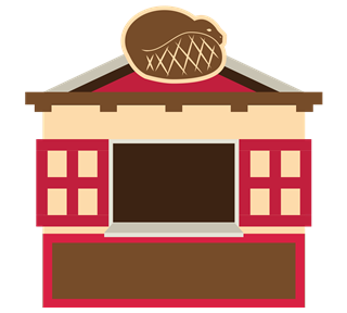 Beaver Tail Hut Sticker