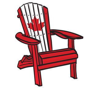 Canada Muskoka Chair Sticker
