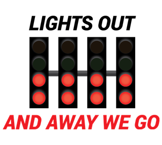 Its Lights Out And Away We Go Start Timer Sticker