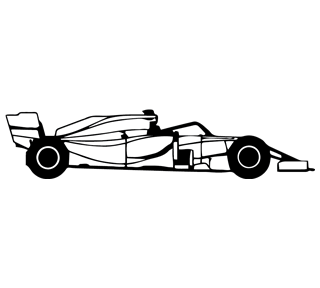F1 Car Sticker