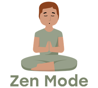 Man Zen Mode Sticker