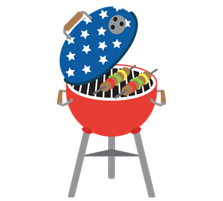 USA BBQ Sticker