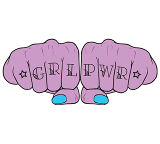 GRL PWR Fists Sticker