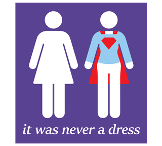 It Was Never A Dress Sticker