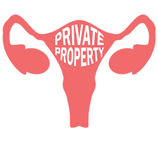 Private Property Uterus Sticker