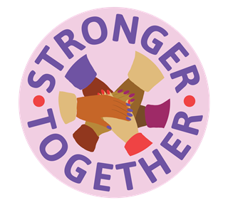 Stronger Together Purple Sticker