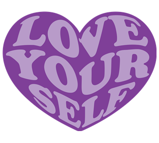 Love Yourself Purple Sticker