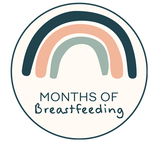 Rainbow Months Of Breastfeeding Sticker