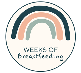 Rainbow Weeks Of Breastfeeding Sticker