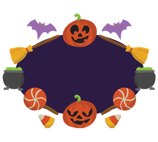 Halloween Pumpkin Name Tag Sticker
