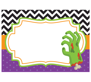 Halloween Name Tag B Sticker