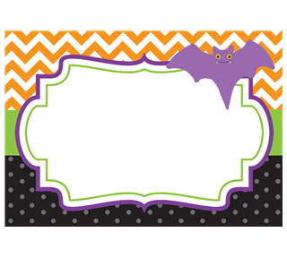 Halloween Name Tag D Sticker