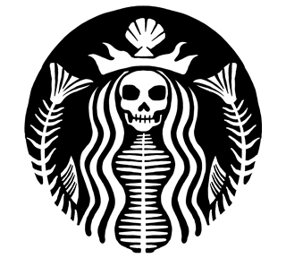 Scarebucks Logo Sticker