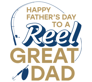 Father's Day Reel Great Dad Sticker