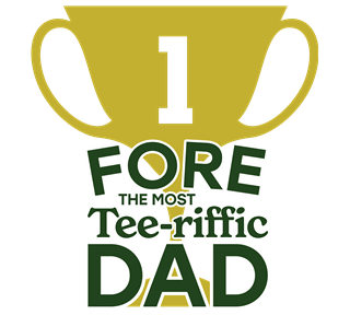 Fore Tee-rrific Dad Trophy Sticker