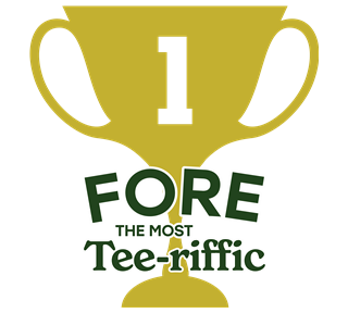 Fore Tee-rrific Trophy Sticker