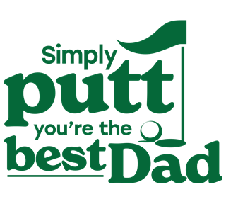 Simply Putt, You're The Best Dad Sticker
