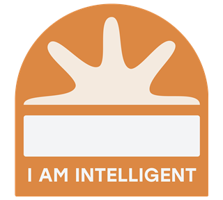 I Am Intelligent Label Sticker