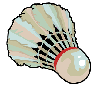 Badminton Birdie Sticker