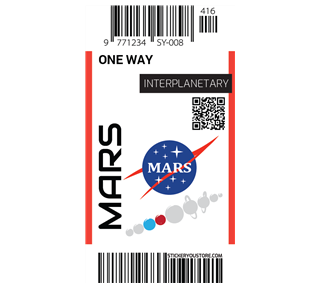 MARS Travel Pass Sticker