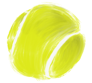 Painted Tennis Ball Sticker