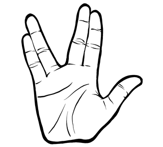 Spok Hand Sticker