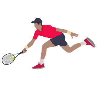 Tennis Man 2 Sticker