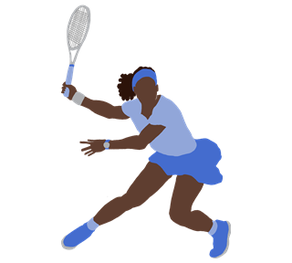 Tennis Woman 2 Sticker