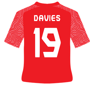 Davies Jersey Red Sticker