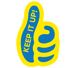 Keep It Up Sticker