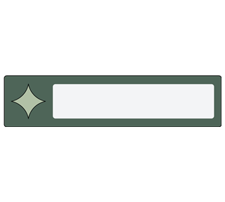 Sparkle Label Green Sticker
