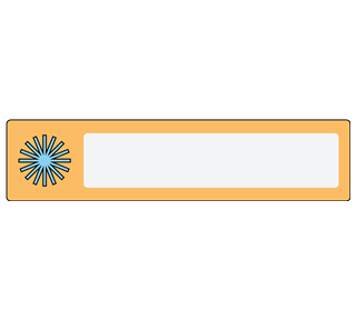 Star Label Orange Sticker