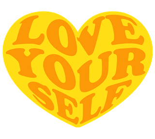 Love Yourself Yellow Sticker