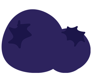 Blueberry Style 3 Sticker