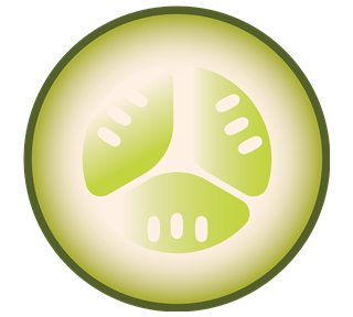 Cucumber Slice Style 2 Sticker